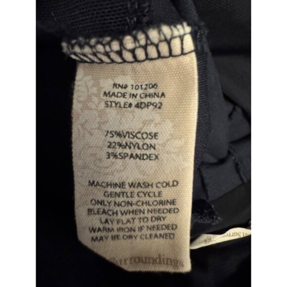 Soft‎ Surroundings Perfectly Ponte Knit Pant Boot Cut Women Small-Tall Blk 4DP92 - Picture 7 of 7